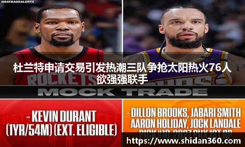 杜兰特申请交易引发热潮三队争抢太阳热火76人欲强强联手